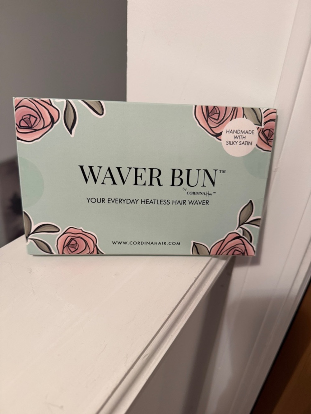 Waver Bun Heatless Hair Waver - Mint & Pink Floral